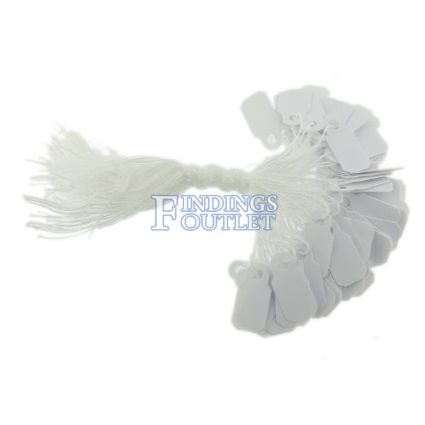 Rhino Square White Standard String Jewelry Price Tags 1000 Pcs Sheet