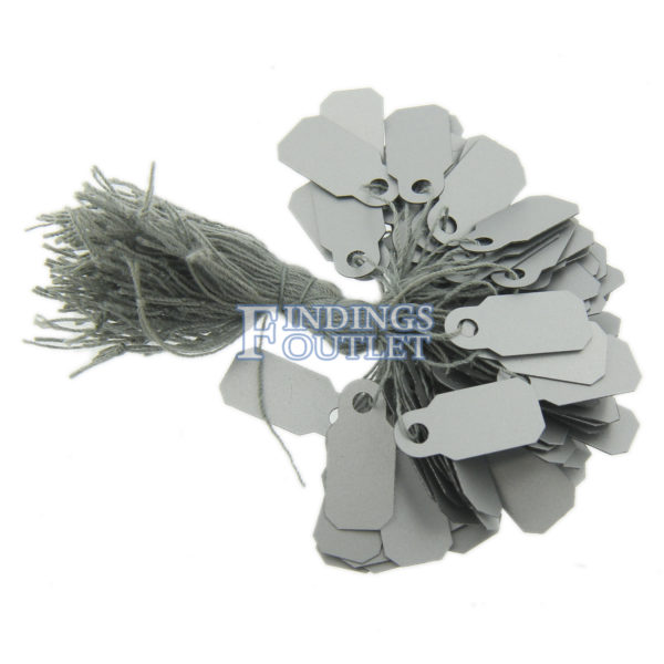 Rhino Square Silver Standard String Jewelry Price Tags 1000 Pcs Sheet