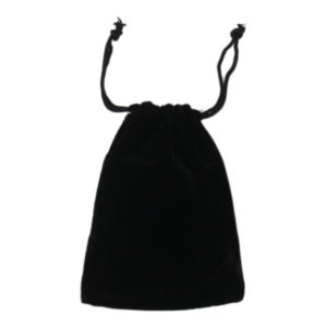 4x5.5 Black Velvet Pouch Jewelry Drawstring Gift Bag