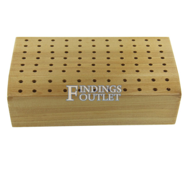 Wooden 88 Hole Bur Holder Back