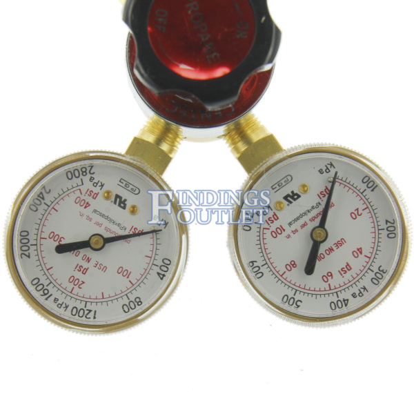 Gentec Small Torch Propane Regulator Gauges