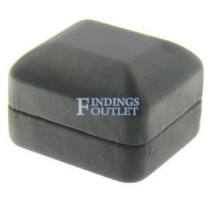 Black Leather Earring Box Display Jewelry Gift Box Closed