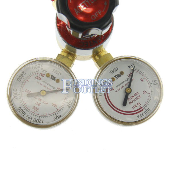 Gentec Small Torch Acetylene Regulator Gauges