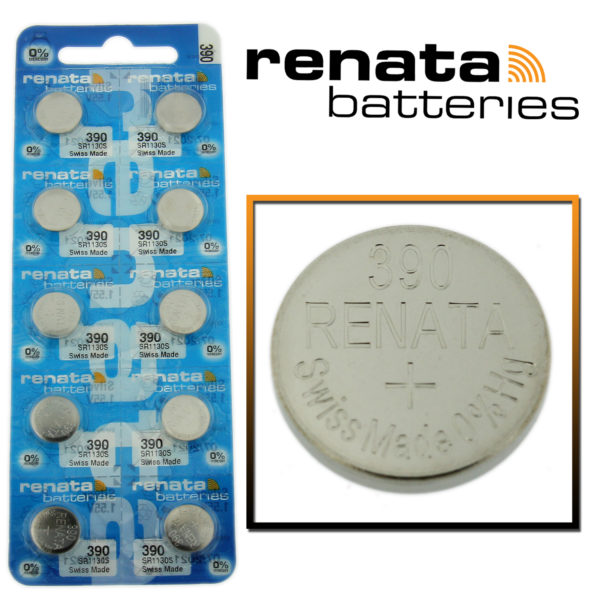 Renata 390 Watch Battery SR1130S Swiss Made Cell