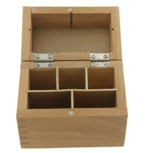 5 Compartment Wooden Box With Magnetic Lock