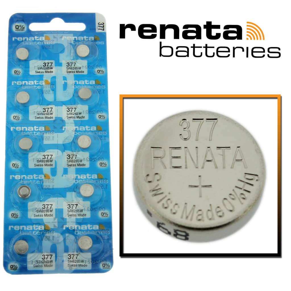 377 Renata SR626SW Battery 3 Pack 