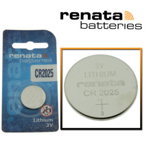 Renata CR2025 Watch Battery 3V Lithium Swiss Made Cell