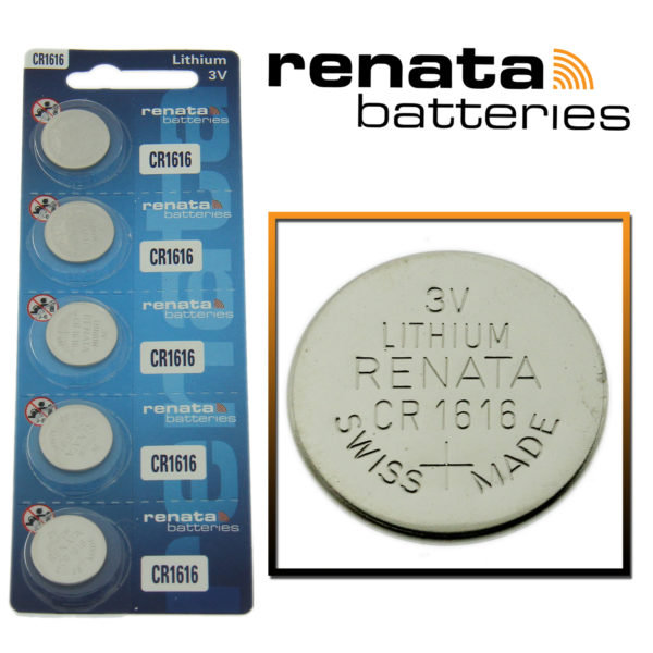 Renata CR1616 Watch Battery 3V Lithium Swiss Made Cell