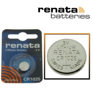 Renata CR1025 Watch Battery 3V Lithium Swiss Made Cell