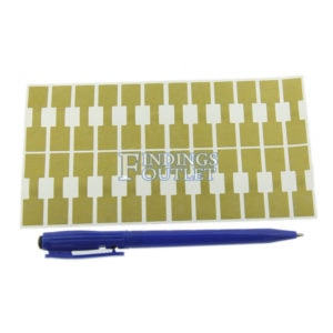 Rhino Square Gold Standard Sticker Jewelry Price Tags 1000 Pcs Sheet Pen