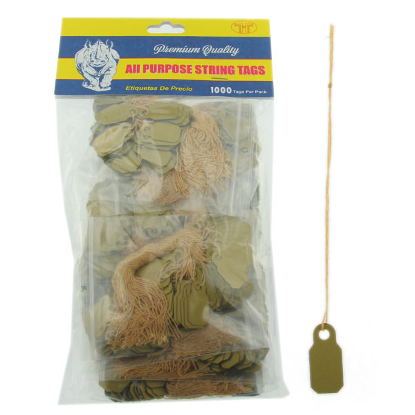 Rhino Square Gold Standard String Jewelry Price Tags 1000 Pcs