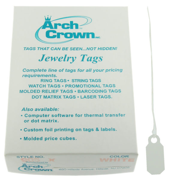 Arch Crown Square White Long String Jewelry Price Tags 1000 Pcs