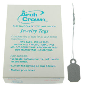 Arch Crown Square Silver Long String Jewelry Price Tags 1000 Pcs