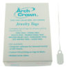 Arch Crown Square Silver Long String Jewelry Price Tags - Findings Outlet