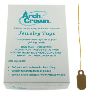 Arch Crown Square Gold Standard String Jewelry Price Tags 1000 Pcs