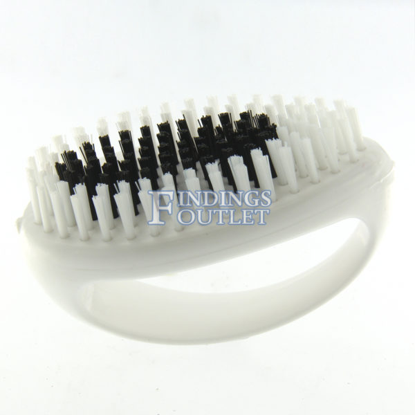 Hand Brush 4” With Grip Handle Stiff Nylon Bristles For Jewelers General Use Front Side
