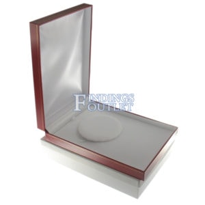 Red Leather Classic Chain Necklace Box Display Jewelry Gift Box Outer