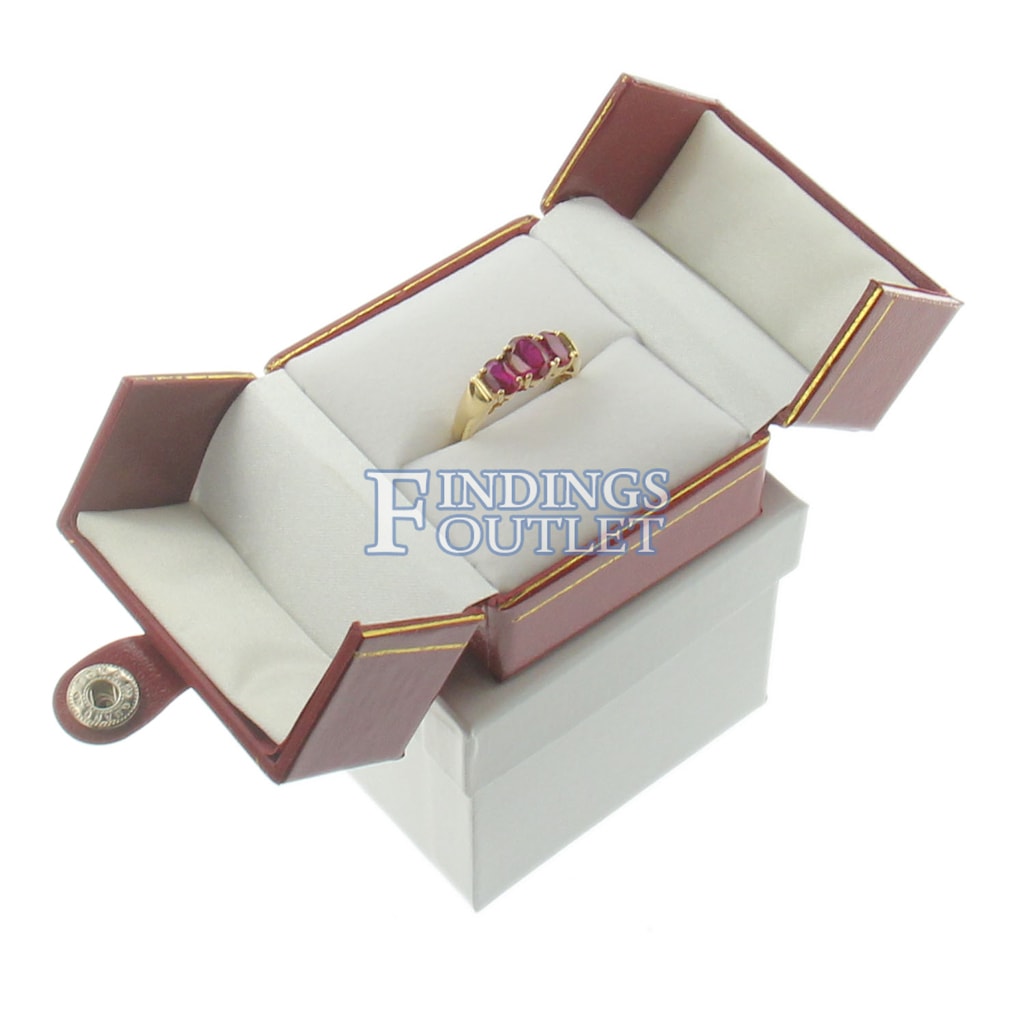 Multi Style 1 Pcs gold /green fashion jewelry box high grade PU leather  ring box earrings