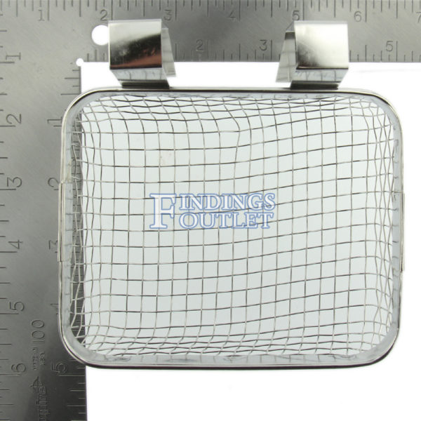 Ultrasonic Jewelry Cleaning Basket 5” x 4” Stainless Steel Mesh Standard Dimension