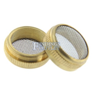 Small Parts Cleaning Basket Brass Frame Stainless Mesh Jewelry & Watch Repair On Top