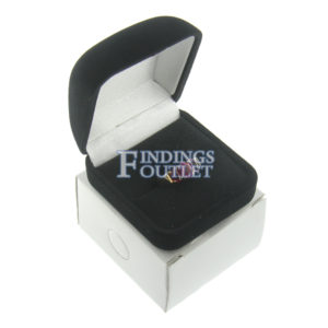 Black Velour Ring Box Display Jewelry Gift Box Outer