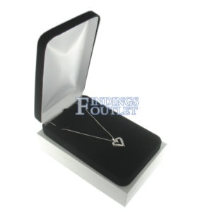 Black Velvet Necklace Box Display Jewelry Gift Box Outer