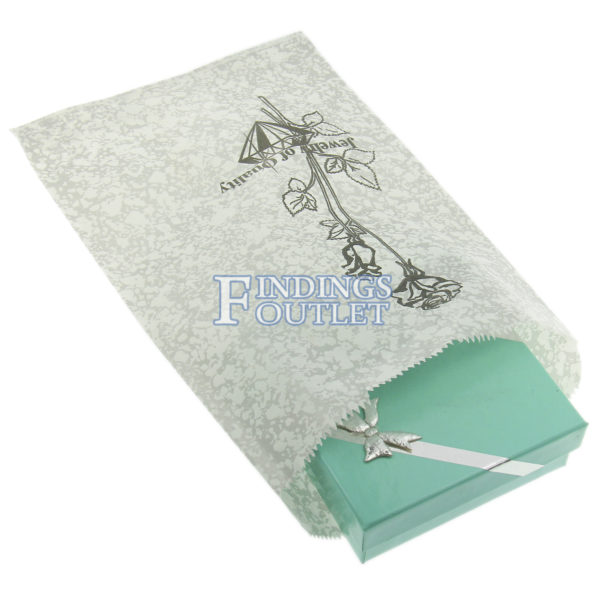 6x9 Silver Paper Gift Bags For Jewelry Merchandise Box