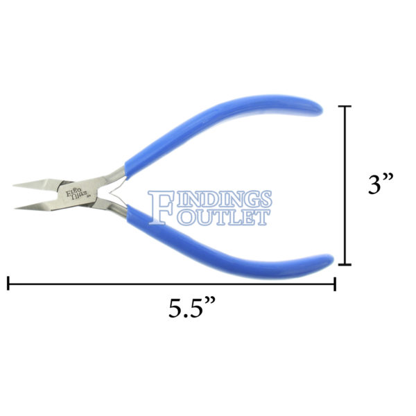 Comfort Grip Flat Nose Plier Jewelry Design & Repair Tool Dimensions