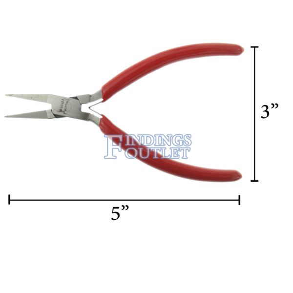 German Lap Joint Flat Nose Plier Jewelry Design & Repair Tool Dimensions