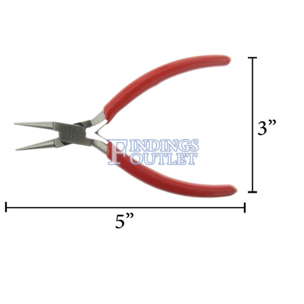 German Lap Joint Round Nose Plier Jewelry Design & Repair Tool Dimensions