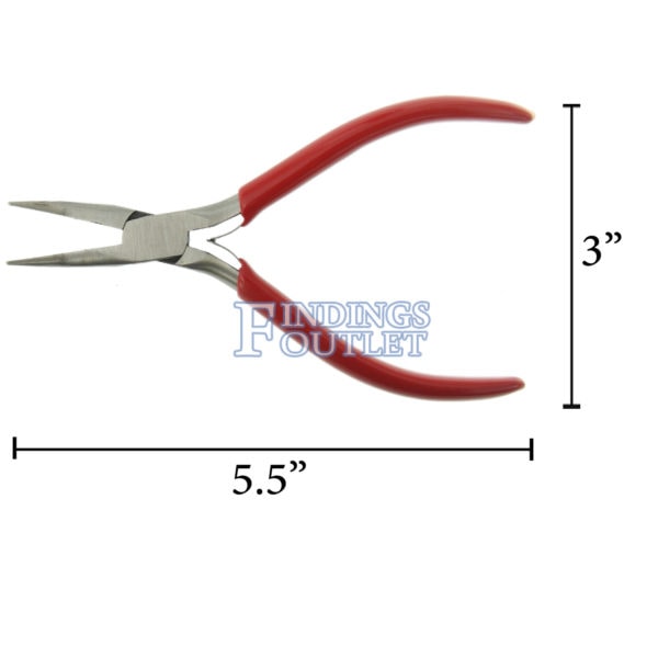 Fine Curved Nose Beading Plier Jewelry Design & Repair Tool Dimensions