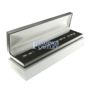 Black Leather Classic Bracelet Box Display Jewelry Gift Box Outer