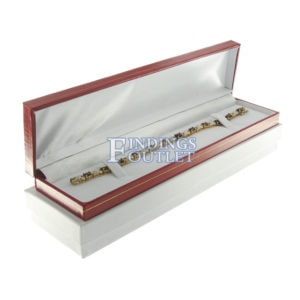 Red Leather Classic Bracelet Box Display Jewelry Gift Box Outer
