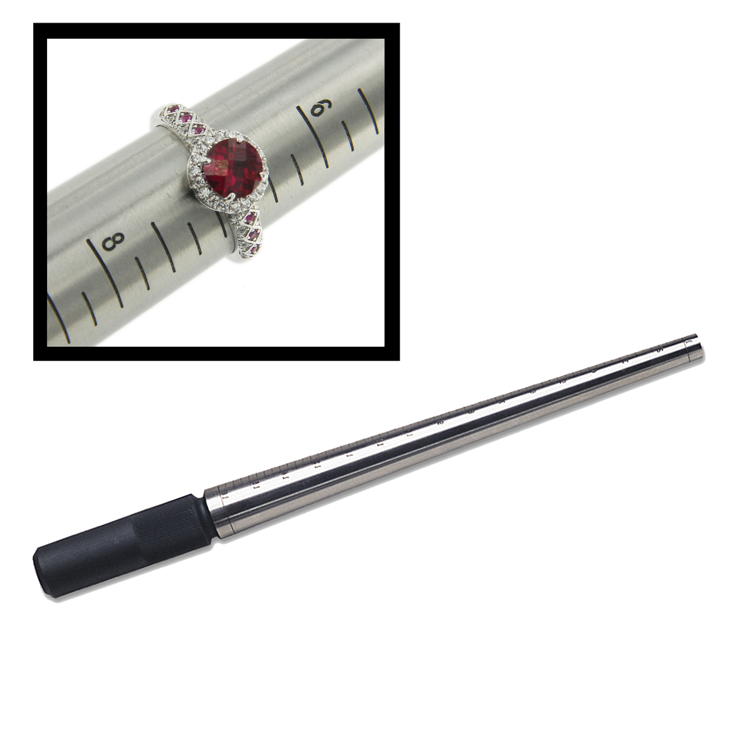 Amazon.com: Large Steel Ring Mandrel w/Sizes 16-24 Ring Sizing Hoop Earring  Bezel Forming Jewelry Making Metal Forming Tool : Arts, Crafts & Sewing