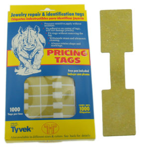 Rhino Square Gold Standard Sticker Jewelry Price Tags 1000 Pcs