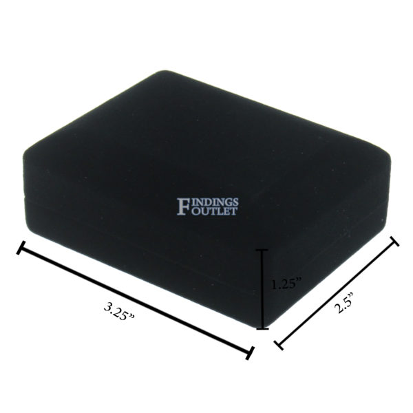 Black Velour Pendant Box Display Jewelry Gift Box Dimensions