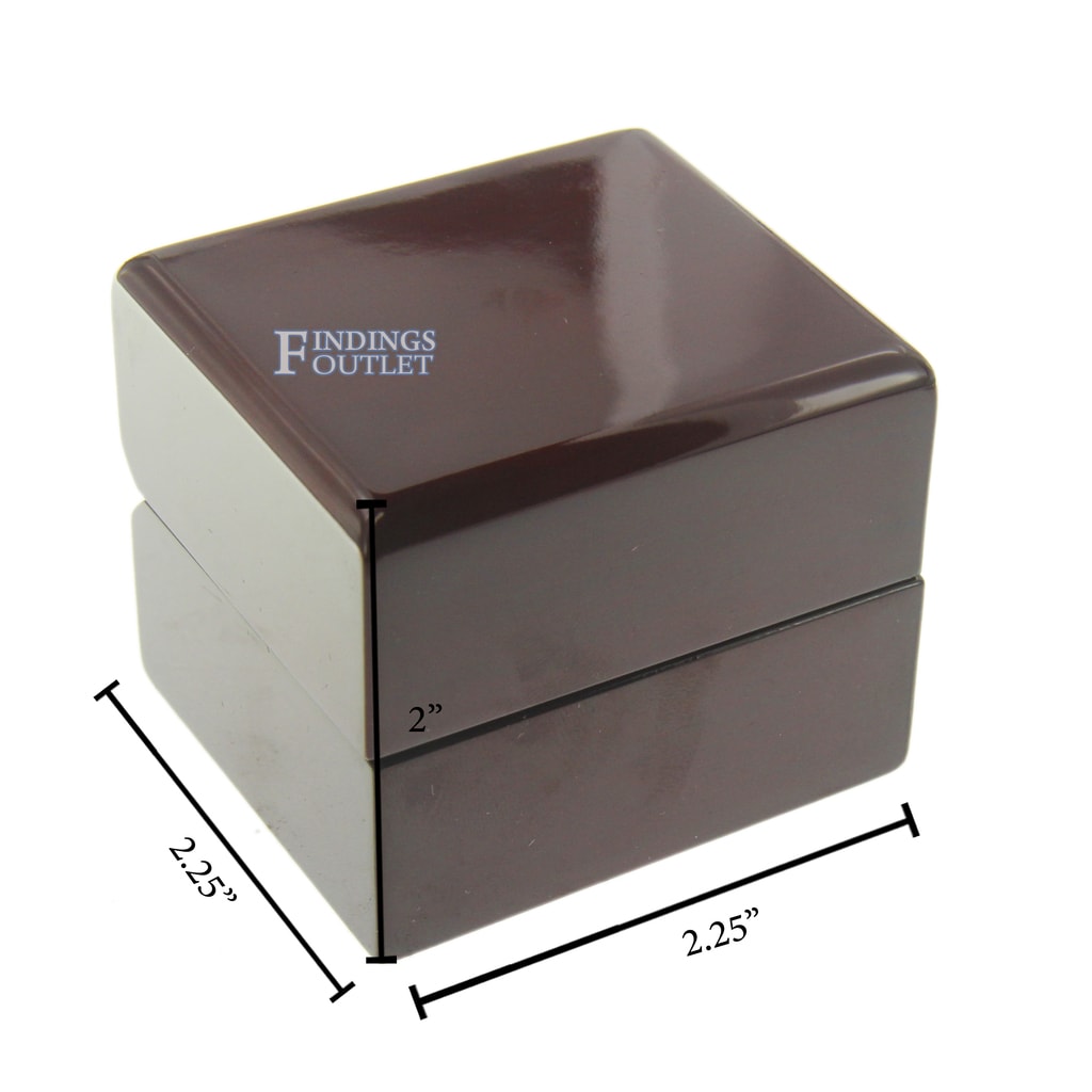 FREE DELIVERY 1 x Premium Glossy Ebony Series Wooden Earring Box WB-60 
