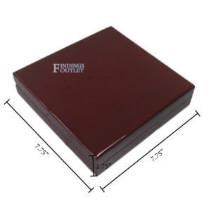 Cherry Rosewood Wooden Large Necklace Box Display Jewelry Gift Box Dimensions