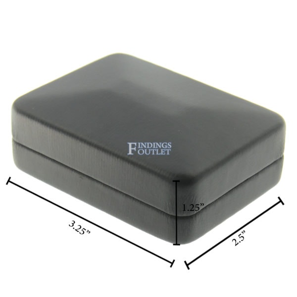 Black Leather Earring Pendant Box Display Jewelry Gift Box Dimensions