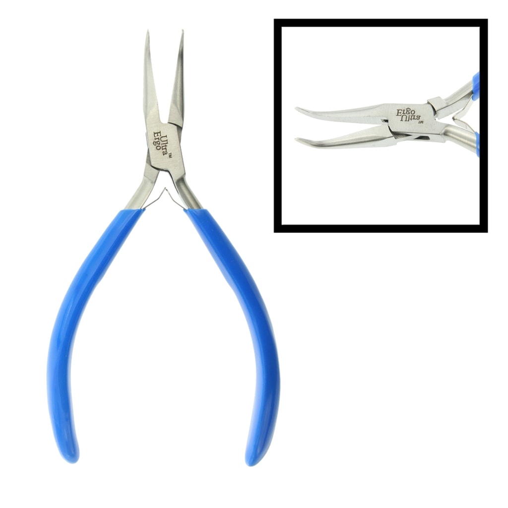 Comfort Grip Bent Nose Plier Jewelry Design & Repair Tool - Findings Outlet