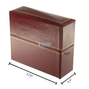 Red Leather Classic Bangle Watch Box Display Jewelry Gift Box Dimensions