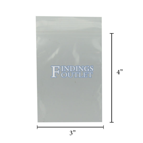 3x4 Plastic Resealable Bags Clear Zip Lock 2 Mil Dimensions