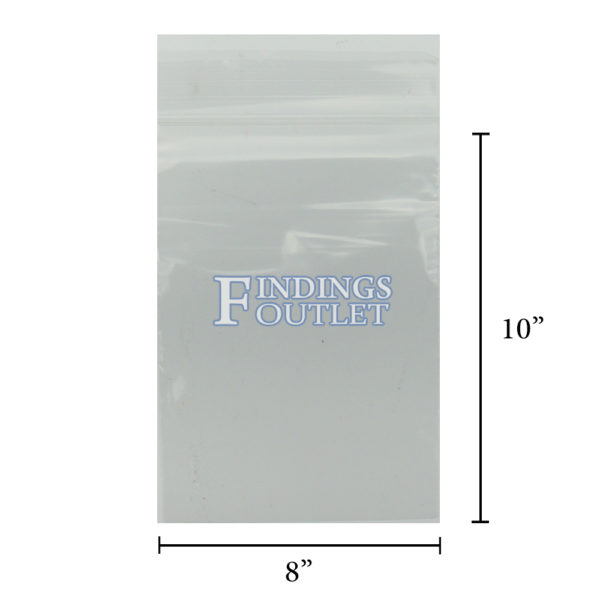 8x10 Plastic Resealable Bags Clear Zip Lock 2 Mil Dimensions