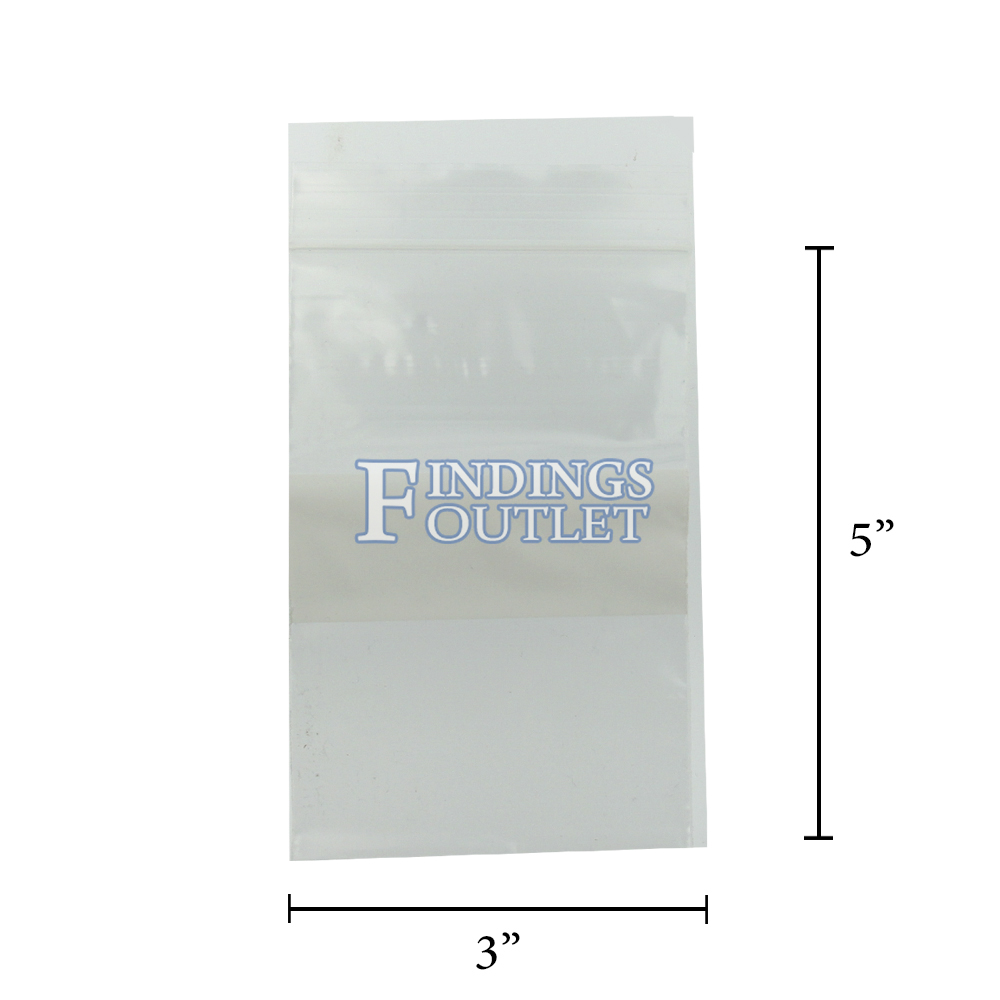 3 x 4 2 Mil Clearzip Lock Top Bags