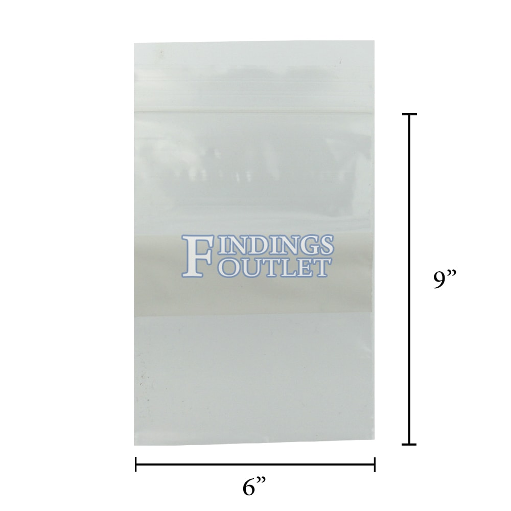 Dropship Pack Of 100 Slider Zipper Bags 6 X 9. Clear Poly Bags 6x9