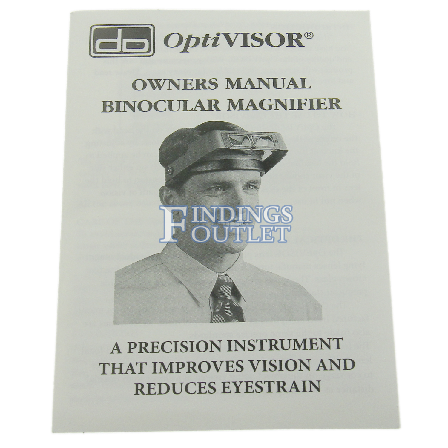 Optivisor Optical Glass Binocular Magnifier 1.5x-3.5x All Magnifications -  Findings Outlet