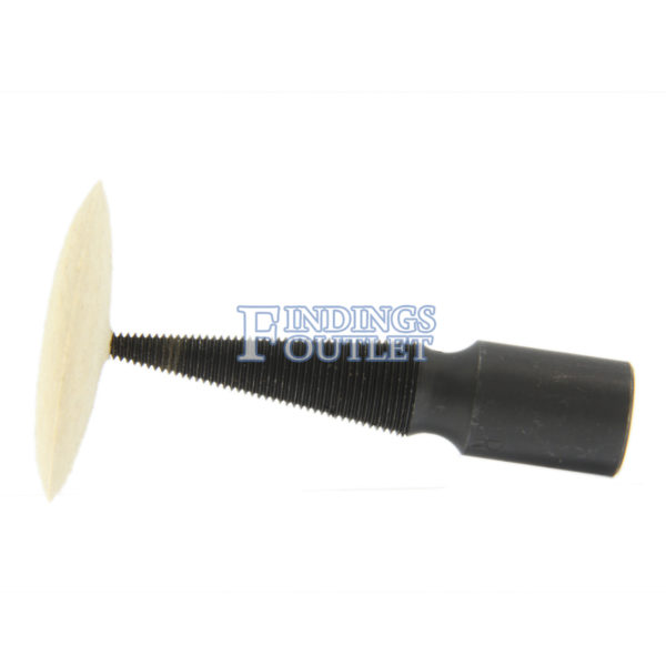 Felt Knife Edge Wheel Polishing Rotary Buff Pinhole Center Spindle