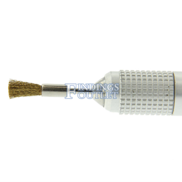 Mounted End Bristle Brush ½” Trim Mounted Brass