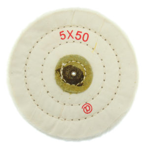 White & Yellow Buffing Wheel 4” 5” 6” Felt Center 40 50 60 Ply White 5” x 50 Stitched