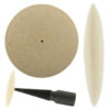 Felt Knife Edge Wheel Polishing Rotary Buff Pinhole Center